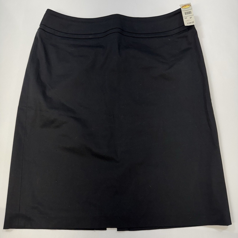 NEW VTG Talbots Petites Skirt Womens Size 8P Stretch Cotton Blend Office Classic